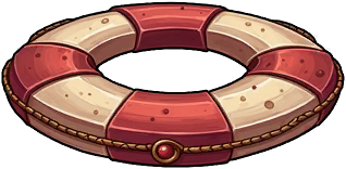 Worn-out Lifebuoy